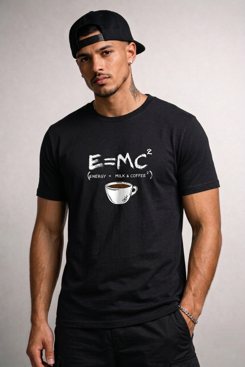 E=MC² Coffee Energy Graphic | Unisex Classic Crew T-Shirt