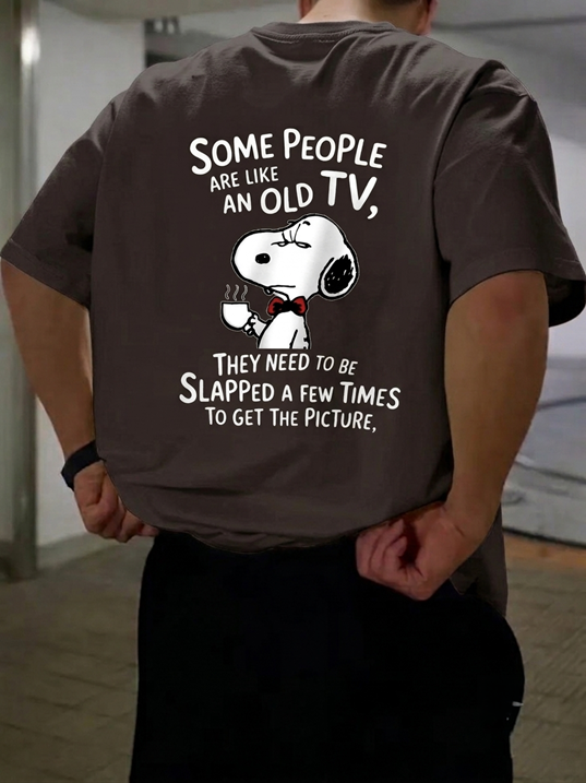 Funny Snoopy Quote Graphic | Unisex Classic Crew T-Shirt