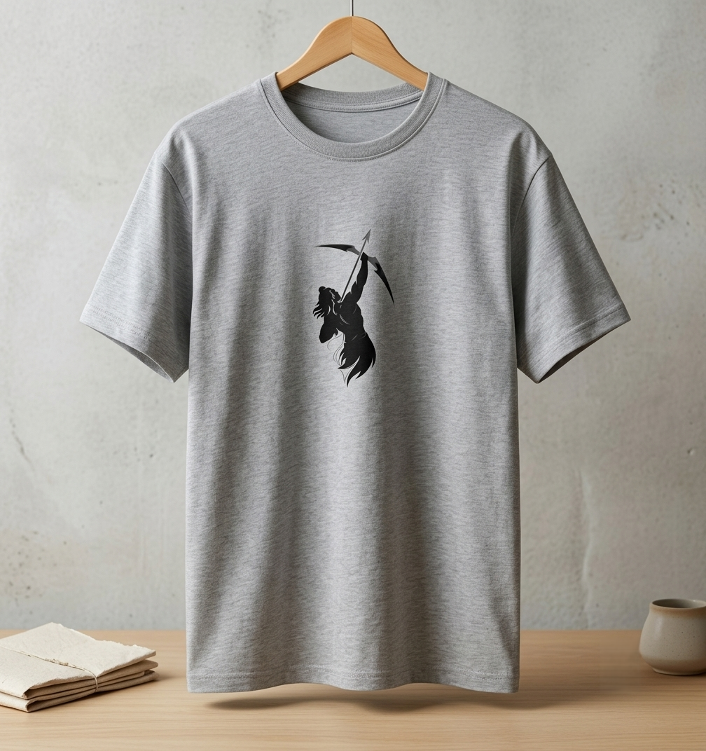 Lord Rama Archer Silhouette Graphic | Unisex Classic Crew T-Shirt