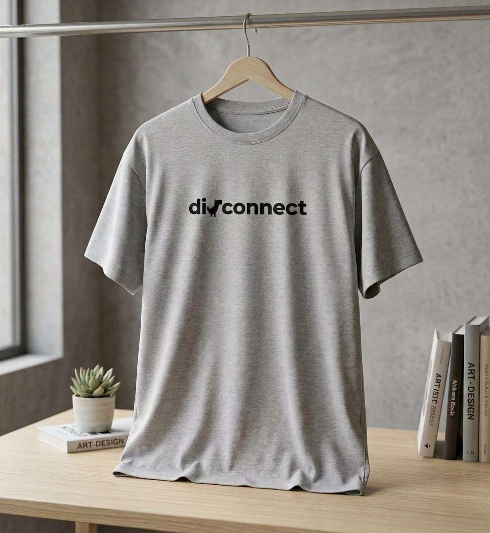 Disconnect Chrome Graphic | Unisex Classic Crew T-Shirt