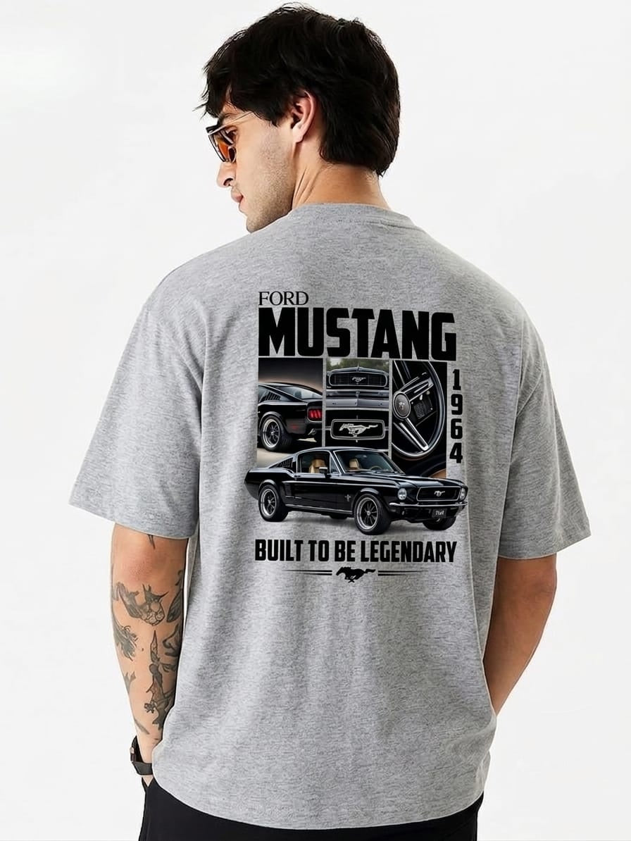 Ford Mustang 1964 Vintage Graphic T-Shirt | Unisex Oversized Standard T-Shirt